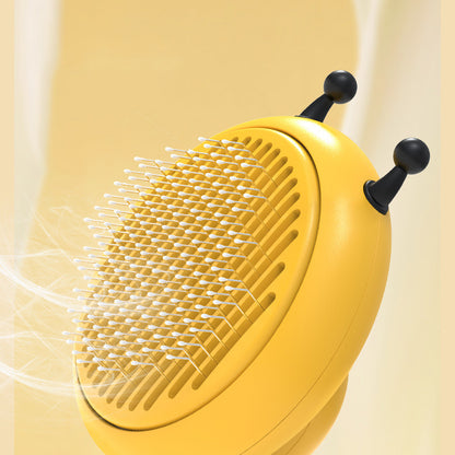 Sleek Pet Grooming Brush: The Self-Cleaning Pet Needle Comb!