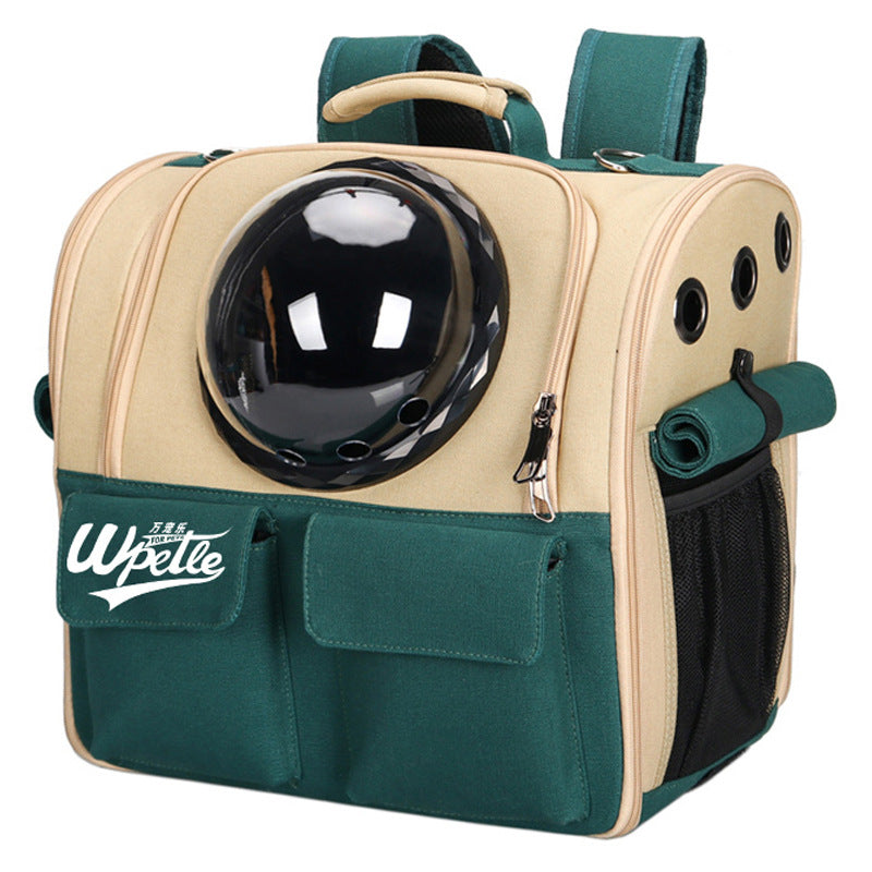 Cosmic Paws: The Spacious Dual-Shoulder Pet Voyager Backpack