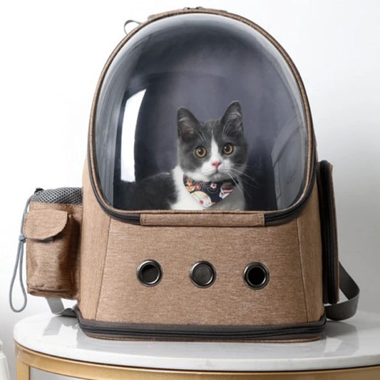 Astro-Purr: The Stellar Space Capsule Backpack for Trendsetting Pets