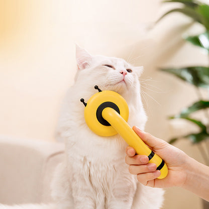 Sleek Pet Grooming Brush: The Self-Cleaning Pet Needle Comb!