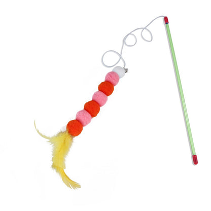 Kitty Katcher - Kitten Cat Toy Funny Fishing Wand With Bell