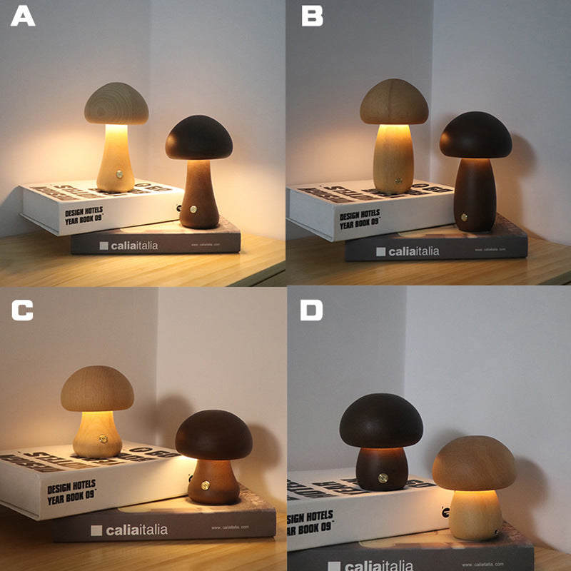 Touch-Sensitive Mushroom LED Night Light for Bedroom