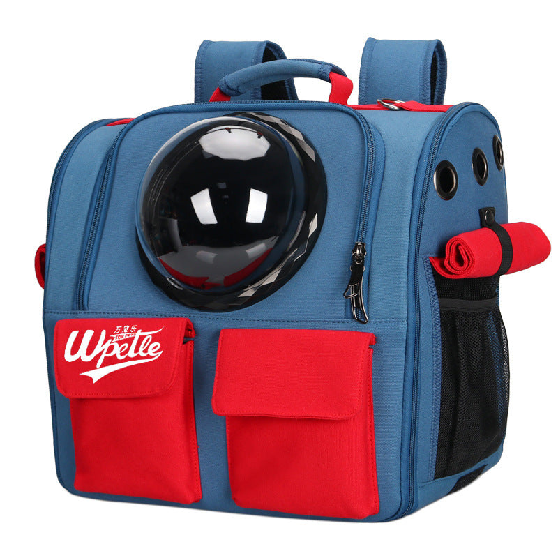 Cosmic Paws: The Spacious Dual-Shoulder Pet Voyager Backpack