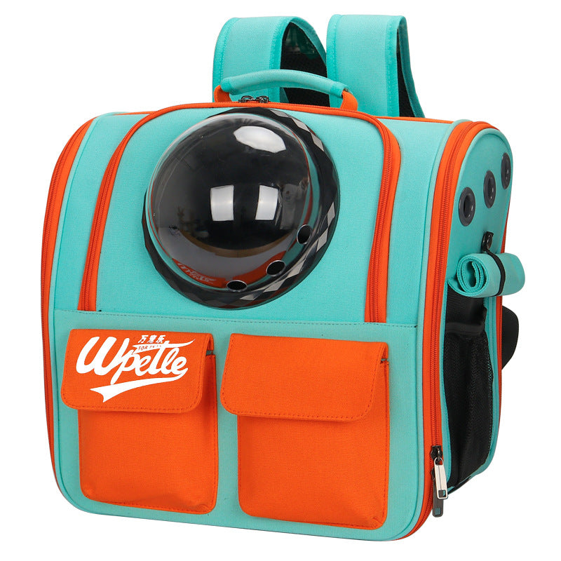 Cosmic Paws: The Spacious Dual-Shoulder Pet Voyager Backpack