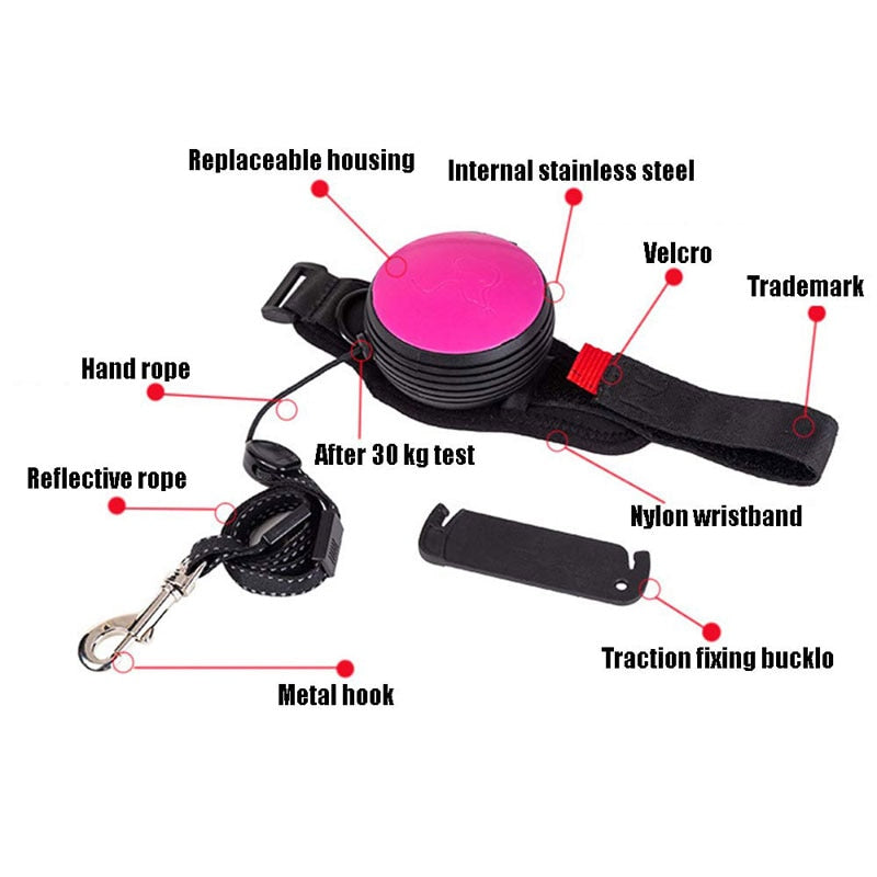 Wrist Retractable Dog Leash